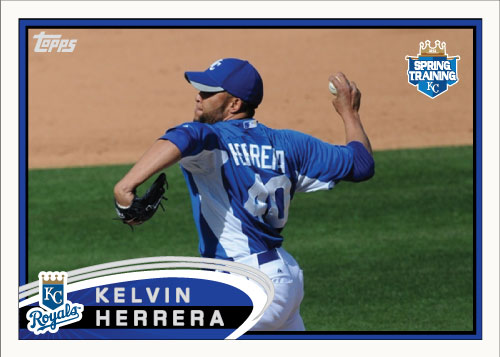 Kelvin Herrera 2012 Spring Training custom card